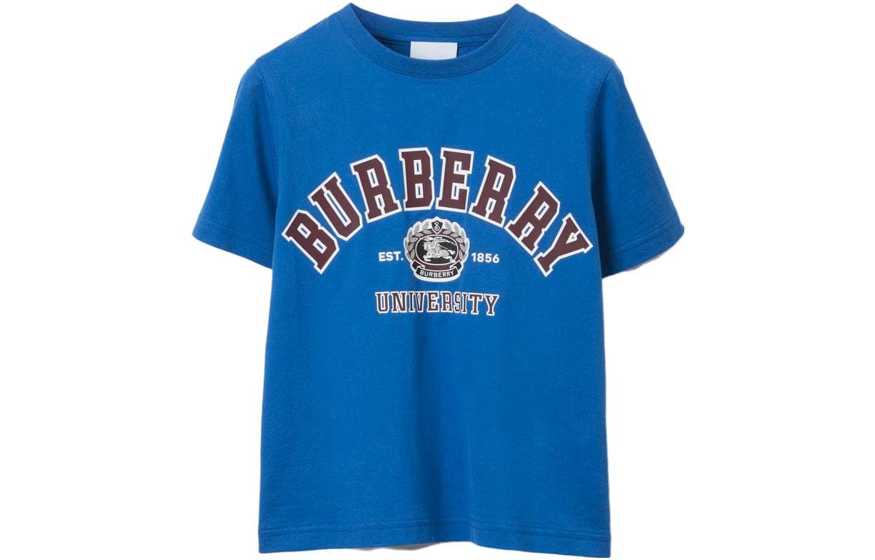 Футболка Burberry Blue Kids T-Shirts Burberry Синие Детские Футболки - изображение 1
