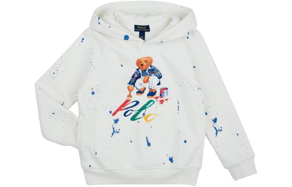 Платье-ханьфу в стиле худи Polo Ralph Lauren белое детское - изображение 1