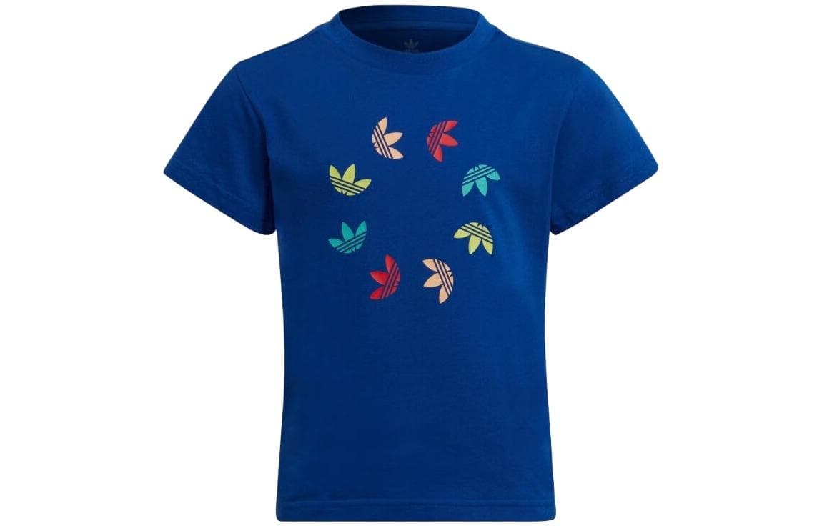 Футболка adidas originals Kids T-рубашки Коллегиальный синий - изображение 1