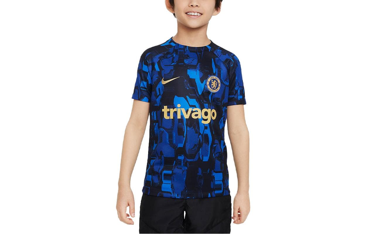 Футболка NIKE Dri Fit Асфальтовый синий Kids Футболка - изображение 1