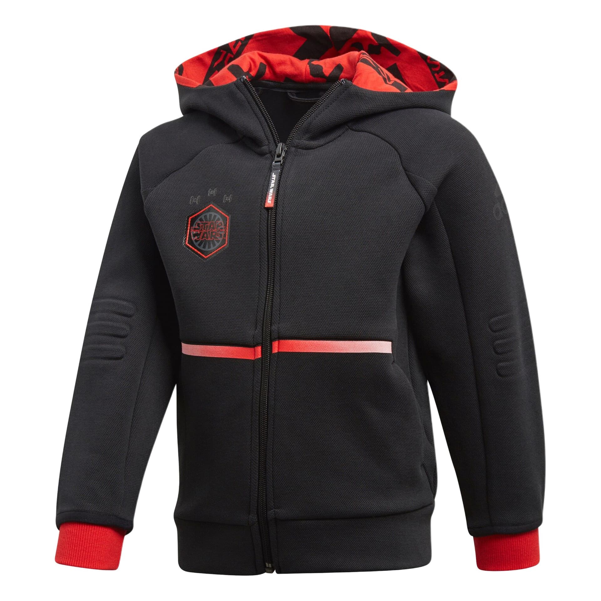 Adidas X XINGQIUDAZHAN LIANMINGKUAN Куртка Черный Ярко-красный Детский - изображение 1
