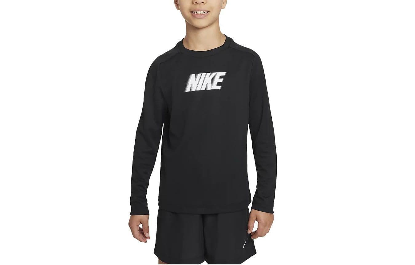 Футболка NIKE Черные Kids T-рубашки - изображение 1