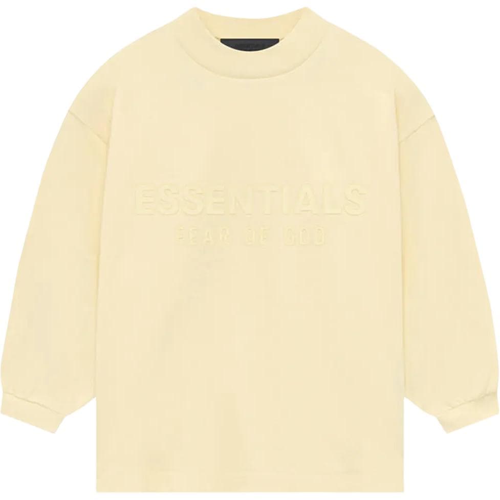 Футболка Fear of God Essentials SS24 Kids LS Tee logoT Garden Yellow - изображение 1