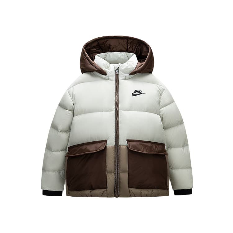 Nike Березовый Белый Kids Пуховики - изображение 1