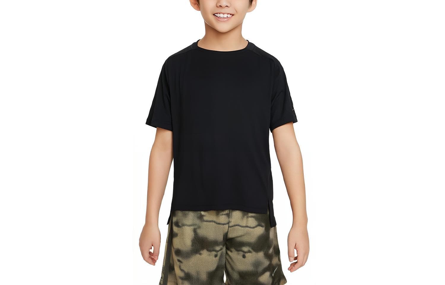 Футболка NIKE Черные Kids T-рубашки - изображение 1
