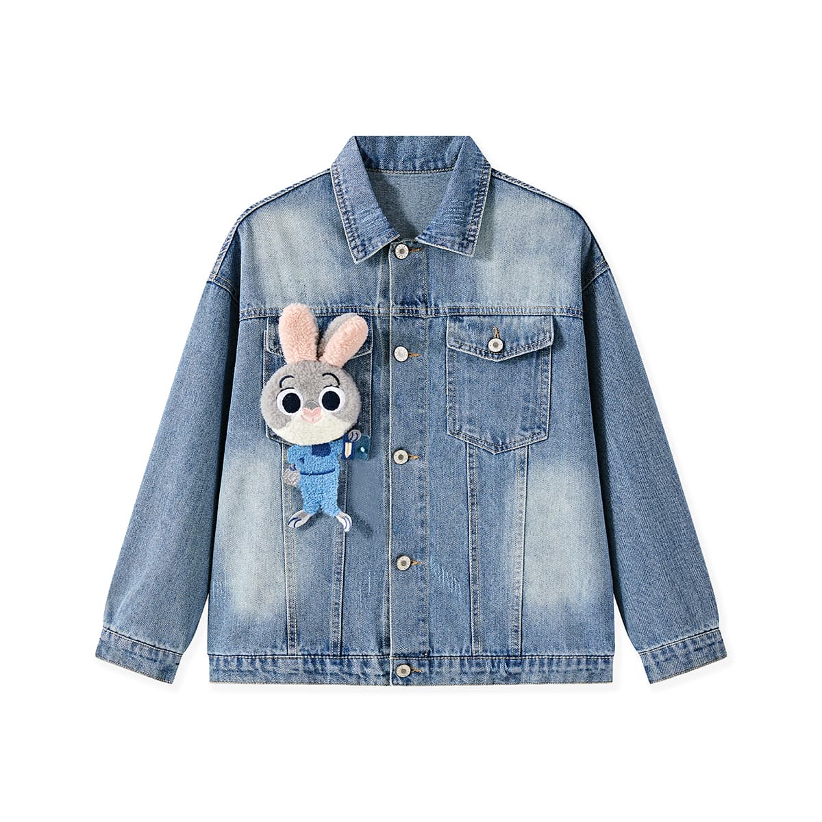 Disney x FENGKUANGDONGWUCHENG LIANMINGKUAN Куртка Джинсовый синий для детей 3-7 лет - изображение 1