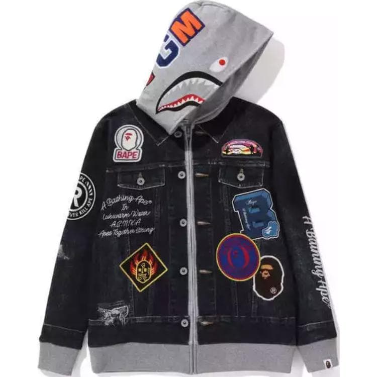 A BATHING APE Куртки Пальто Морской Синий Детский - изображение 1