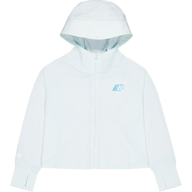 New Balance Куртки и Пальто Светло-Синий Детский - изображение 1