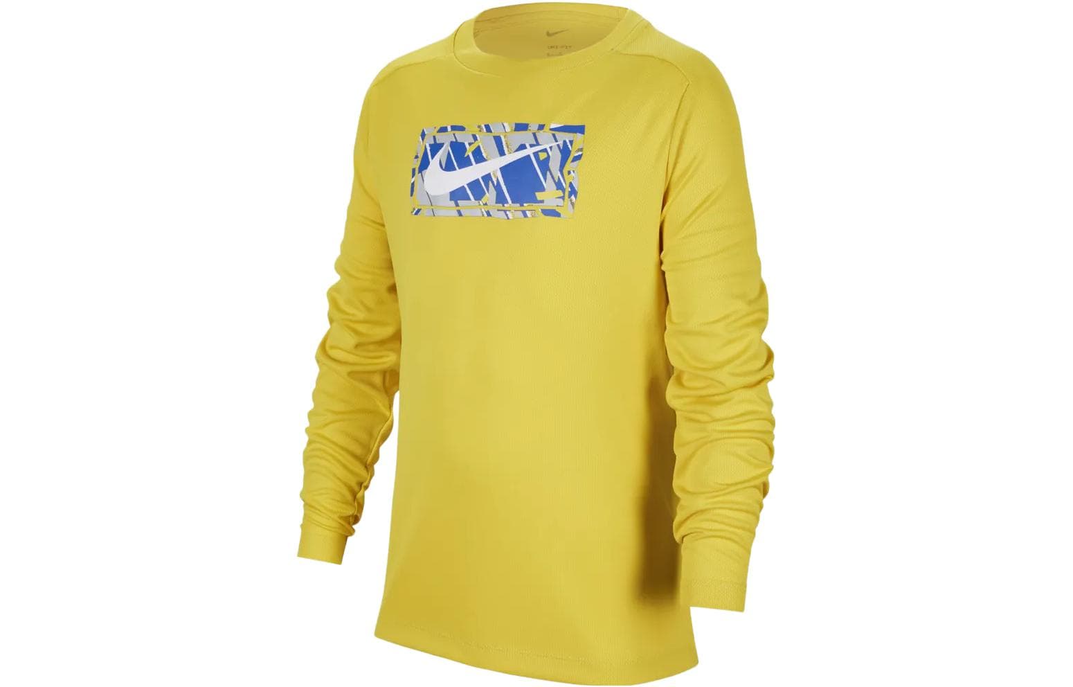 Футболка Nike T-Shirt Яркий Сера Желтый Детский - изображение 1