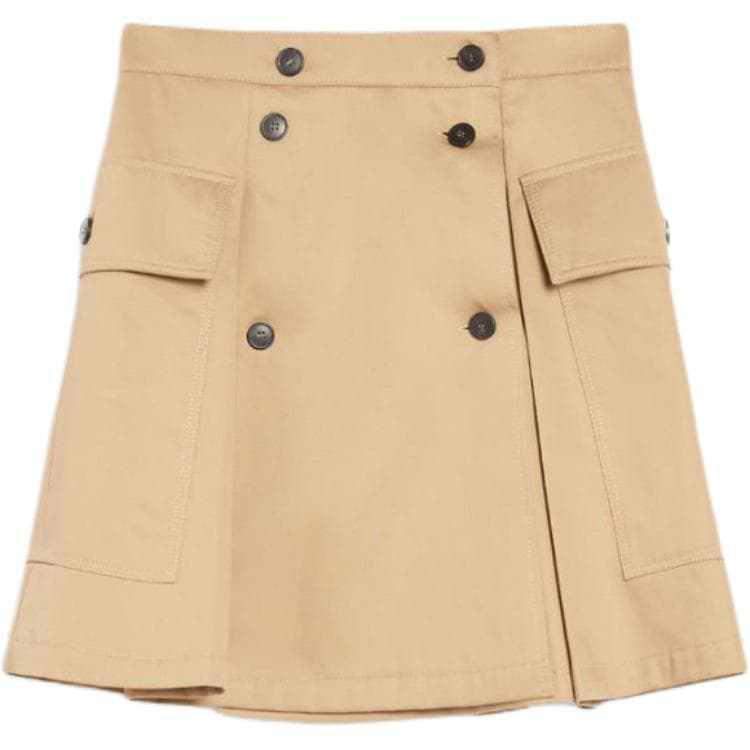 Юбка WEEKEND MaxMara Zebio Повседневные короткие юбки Женские Бежевый - изображение 1