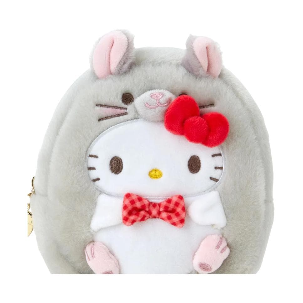 Портмоне Sanrio Полиэстер Волокно Кошелек для монет Мини Женский Серый - изображение 4