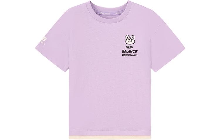 Футболка New Balance Printed Crew Tee Purple - изображение 1