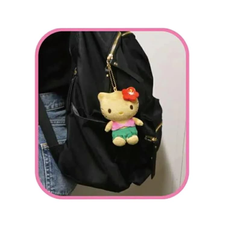 Sanrio x Hello Kitty Tanned Collection Талисман Хелло Китти Куклы Плюшевый Украшение Высота 10 см - изображение 4