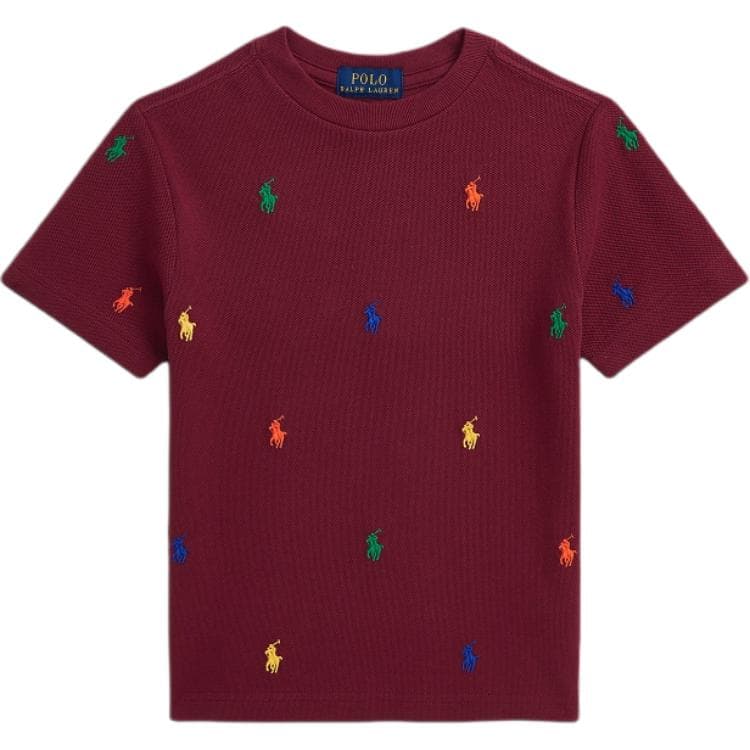 Футболка Polo Ralph Lauren T-рубашка FW24 Красная Детская - изображение 1