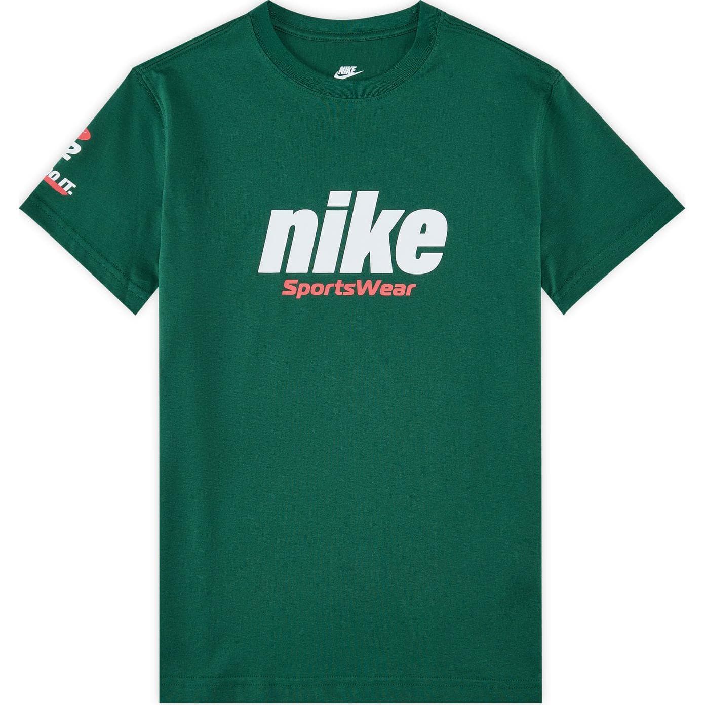 Футболка Nike Sportswear Каньон Зеленый KIDS T-рубашки - изображение 1