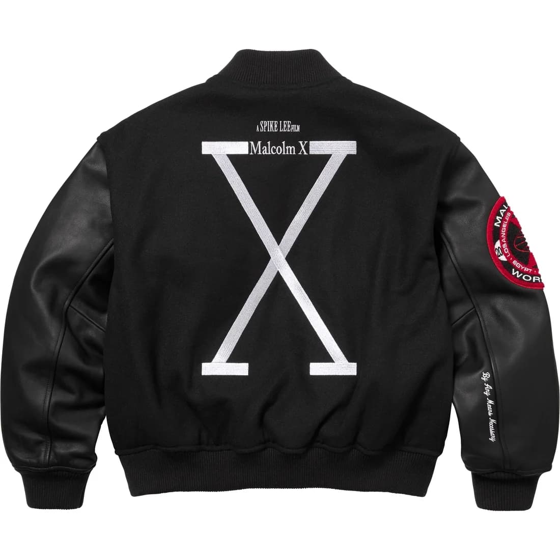 Куртка Supreme 40 Acres WEEK9 Malcolm X VARSITY Куртка Унисекс - изображение 1