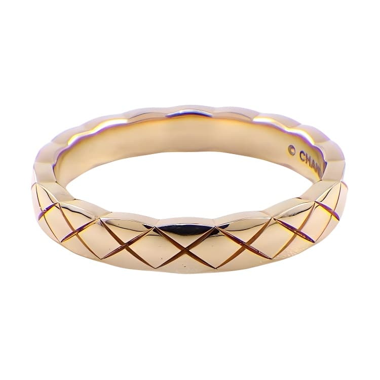 Кольцо CHANEL Coco Crush Mini Beige Narrow 18K Gold Ring Men - изображение 2