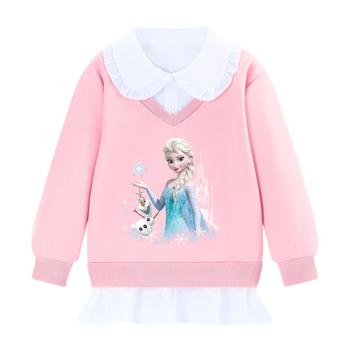Disney Толстовка розового цвета для детей 3-7 лет - изображение 1