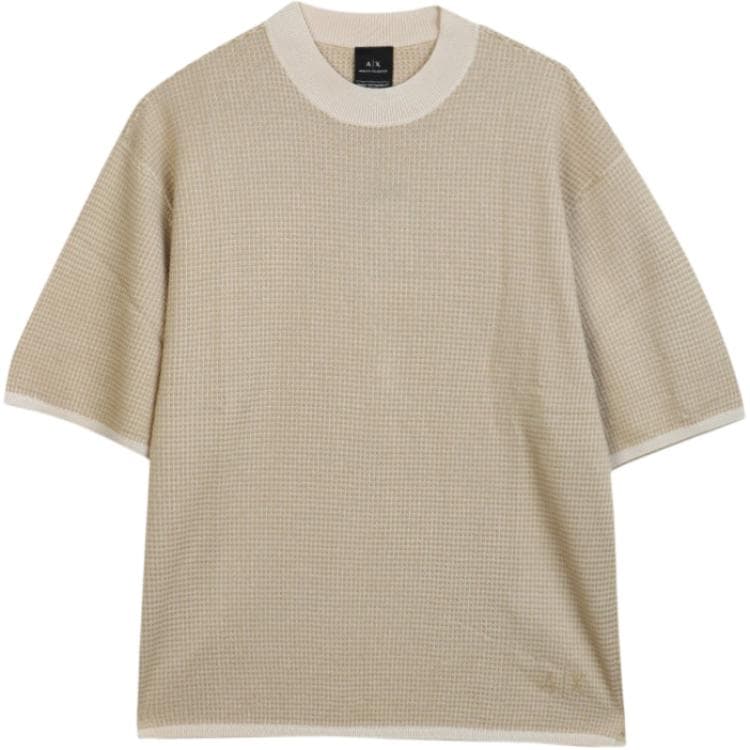 Футболка ARMANI EXCHANGE AE T Рубашка Мужская Бежевая - изображение 1