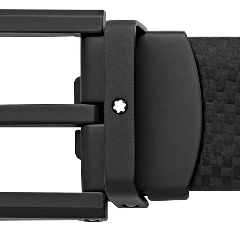 Ремень Montblanc Leather Belt Black - изображение 3