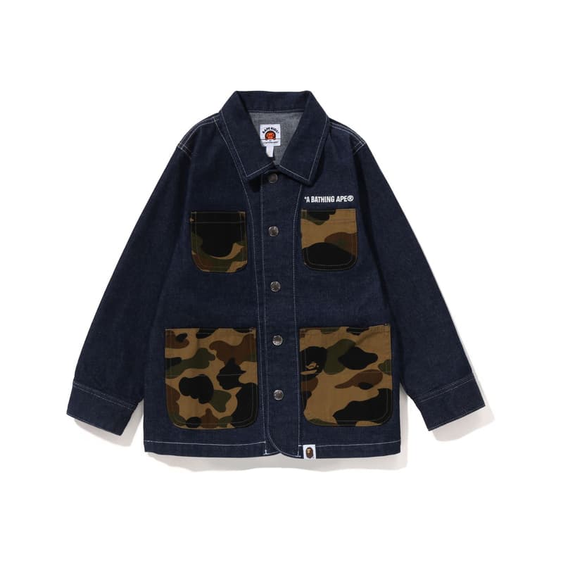 A BATHING APE Детский топ FW23 Темно-синий Baby - изображение 1