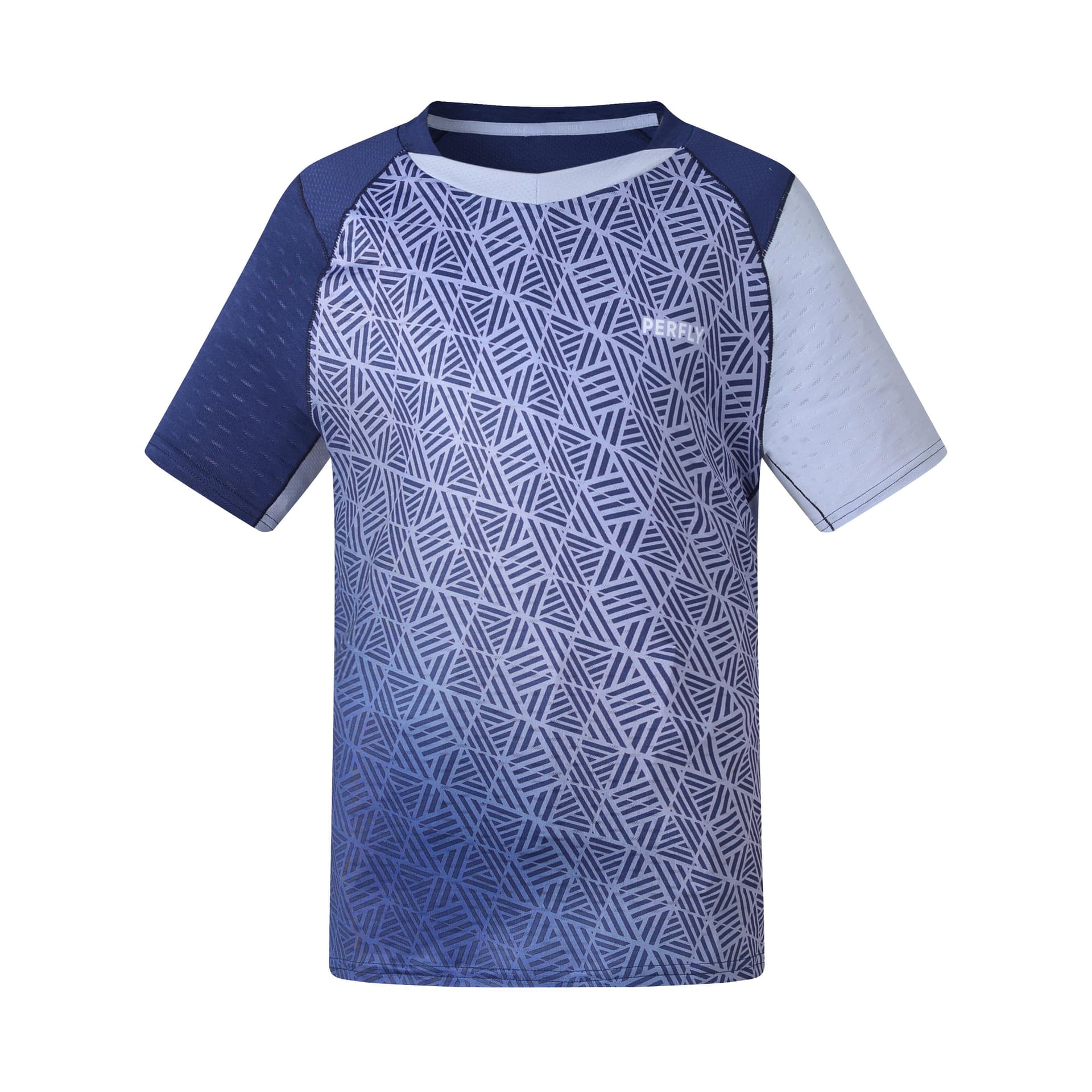 Футболка DECATHLON T-рубашка Бледно-синий Темно-синий Детская - изображение 1