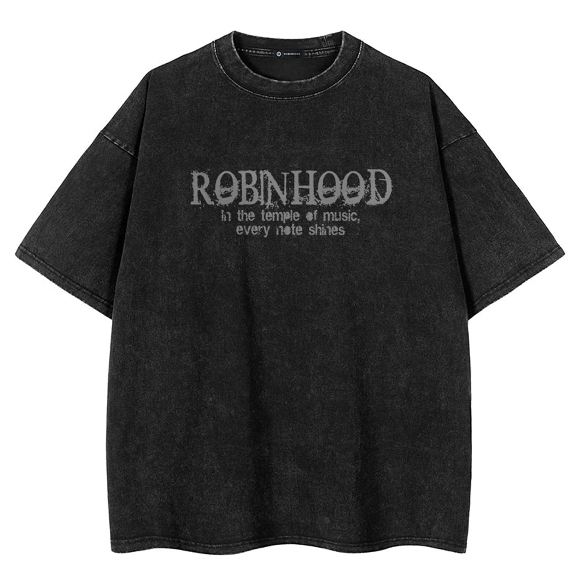 Футболка ROBINHOOD Черный Унисекс T-рубашки - изображение 2