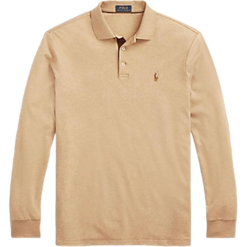 Поло Polo Ralph Lauren SS24 Поло Классическая версия Мужской Верблюжий цвет - изображение 1