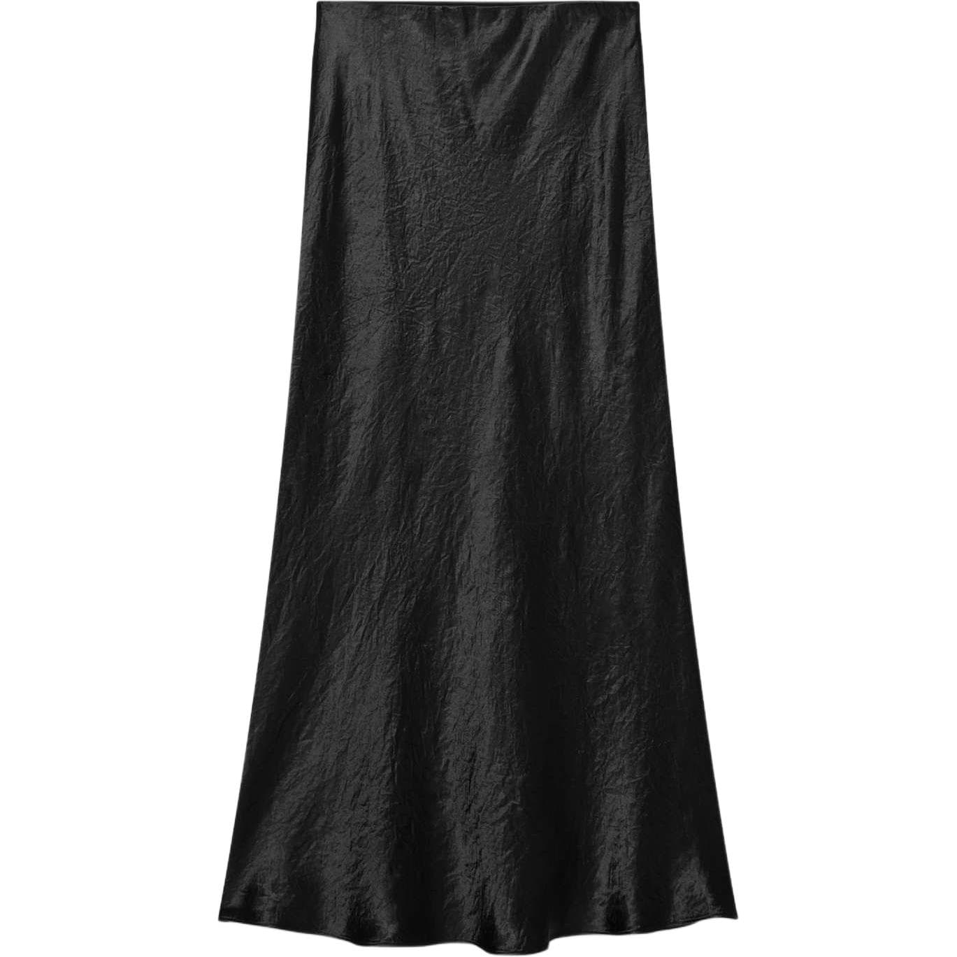 Юбка ARITZIA BABATON Slip Satin Maxi Юбка Повседневная Длинная Юбка Женская Черная Черная - изображение 1