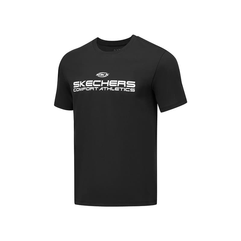 Футболка Skechers T-Shirt Унисекс Угольный Черный 0018 - изображение 1