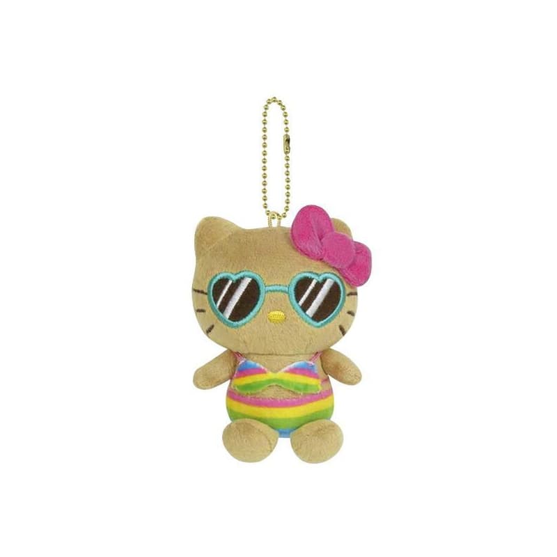 Sanrio x Hello Kitty Tanned Collection Талисман Солнцезащитные очки Ретро стиль Эры Хэйсэй Куклы Плюшевый Украшение - изображение 1
