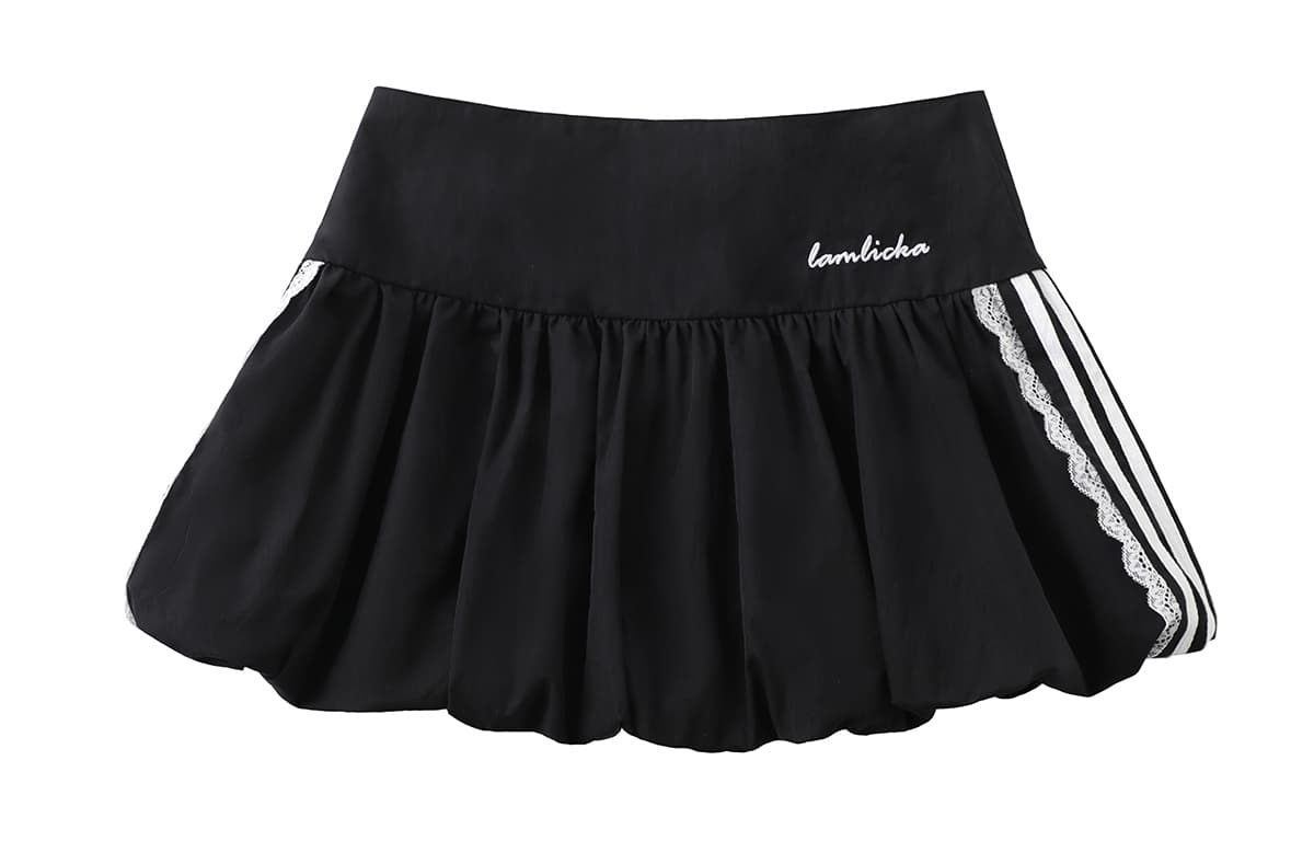 Юбка LAMLICKA Повседневные короткие юбки женские черные - изображение 1
