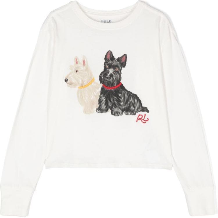 Футболка Polo Ralph Lauren T-Рубашка FW24 Белая Детская - изображение 1