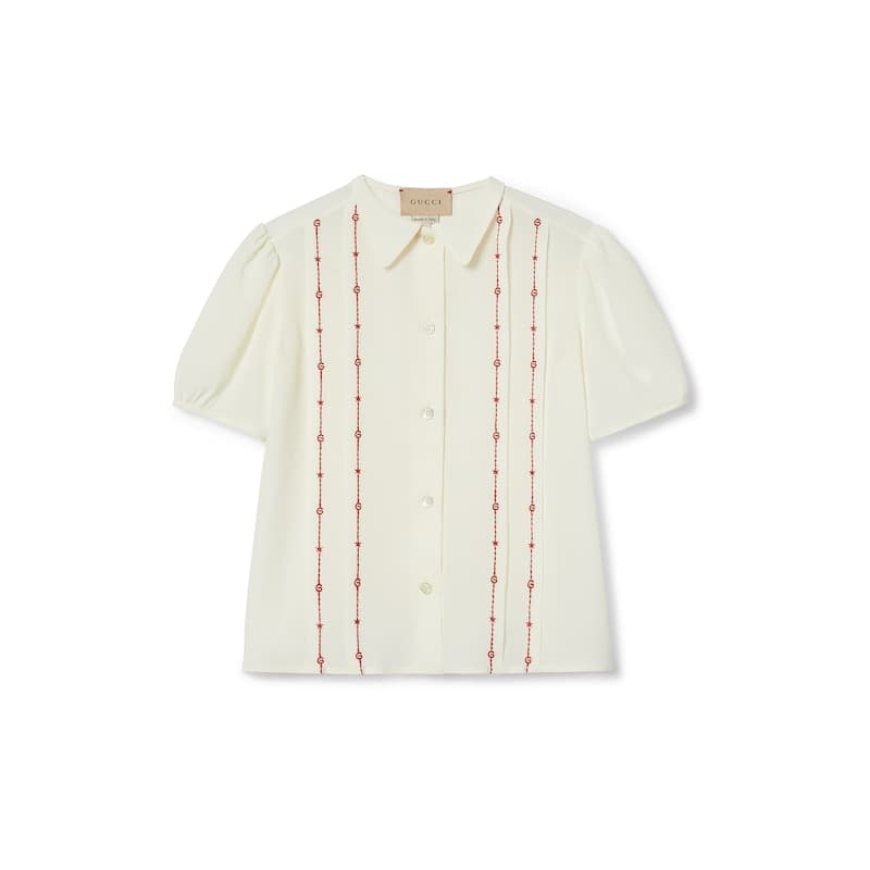 Gucci Повседневный Рубашка FW24 Белый Детский - изображение 1