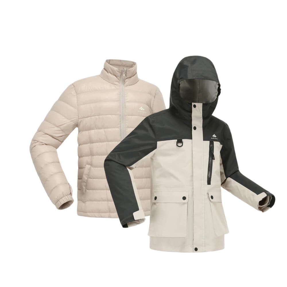 DECATHLON Ветровка SH900 Графитовый Серый Лунный Бежевый Подростковый - изображение 1