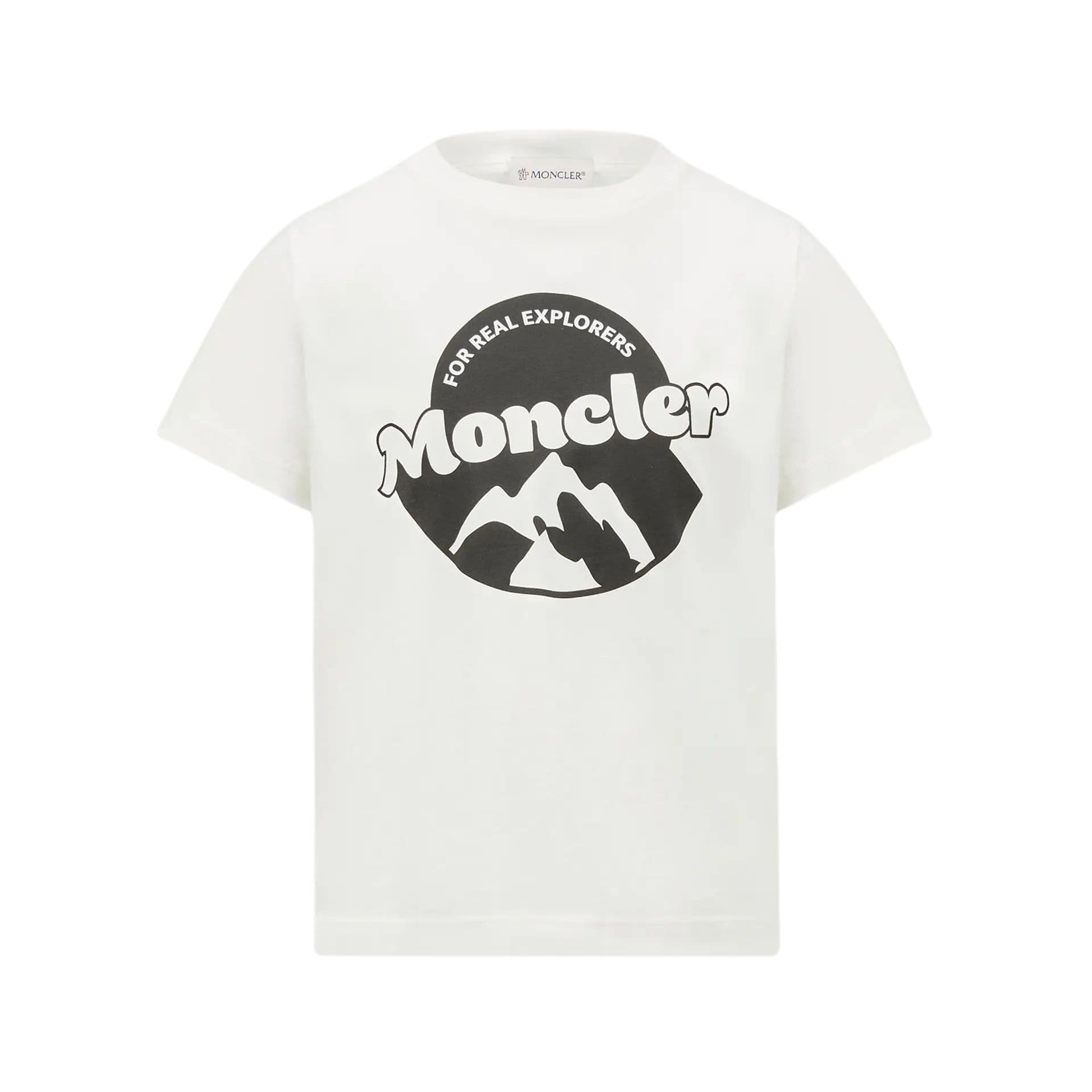Футболка Moncler T-рубашка белая детская возраст 3-7 лет - изображение 1