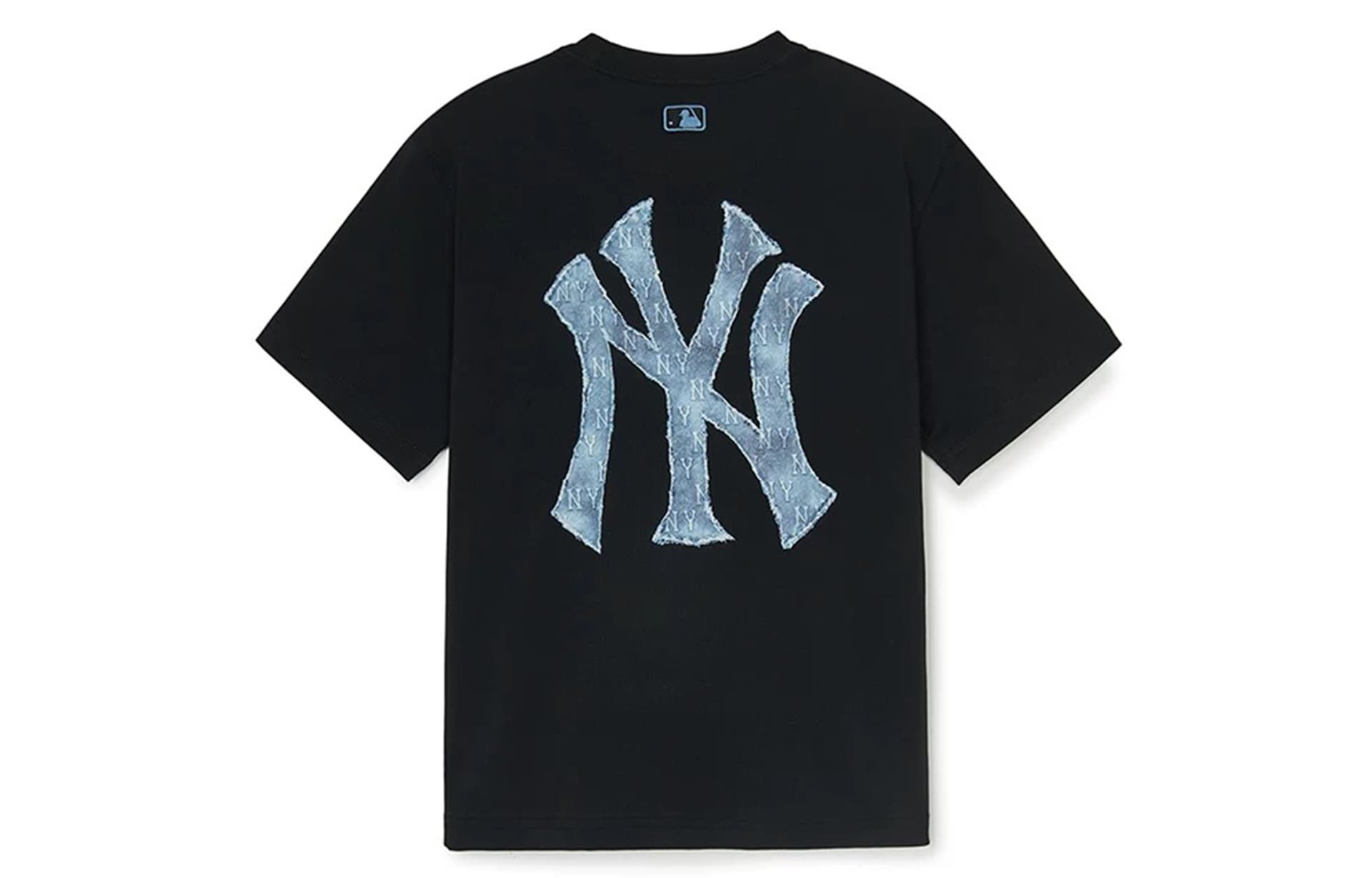 Футболка MLB MONOGRAM T Рубашка SS25 Черная Детская - изображение 1