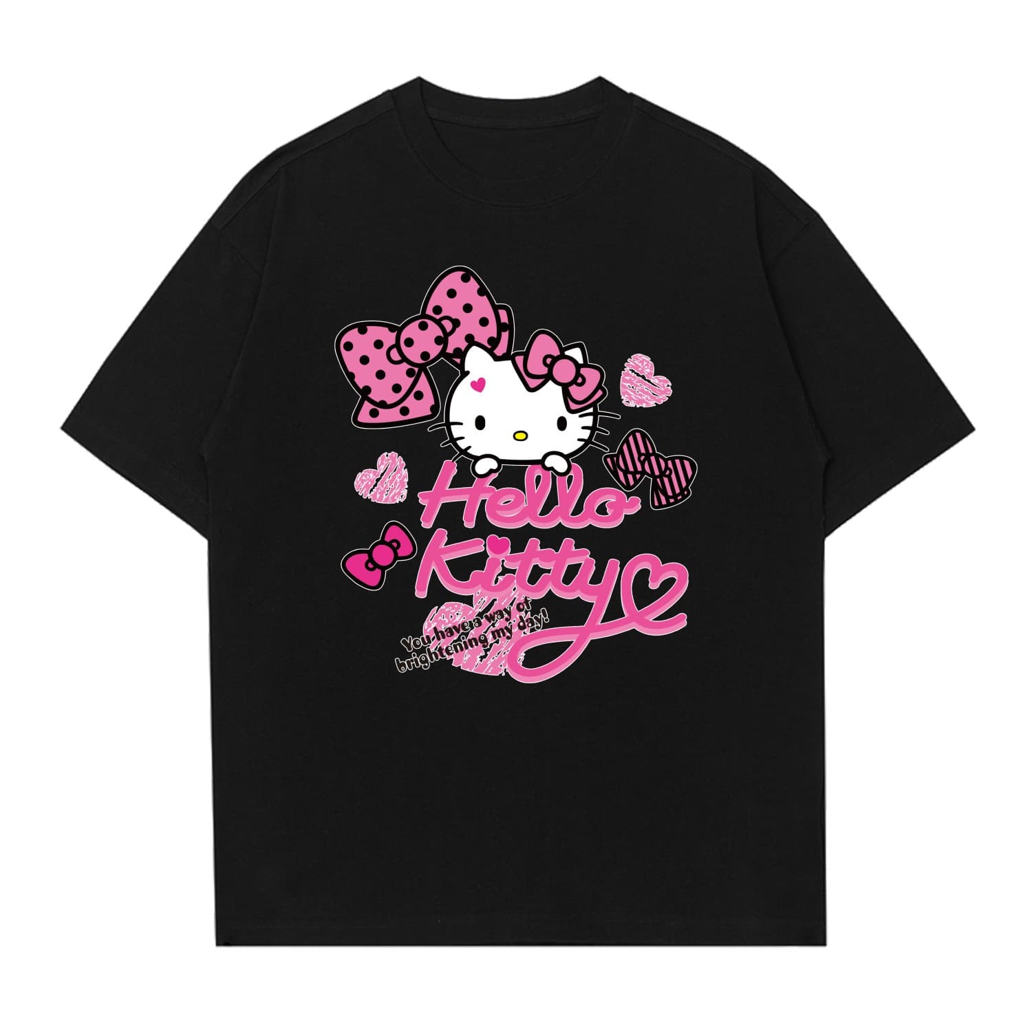 Футболка Sanrio x Hello Kitty T-рубашка унисекс - изображение 1