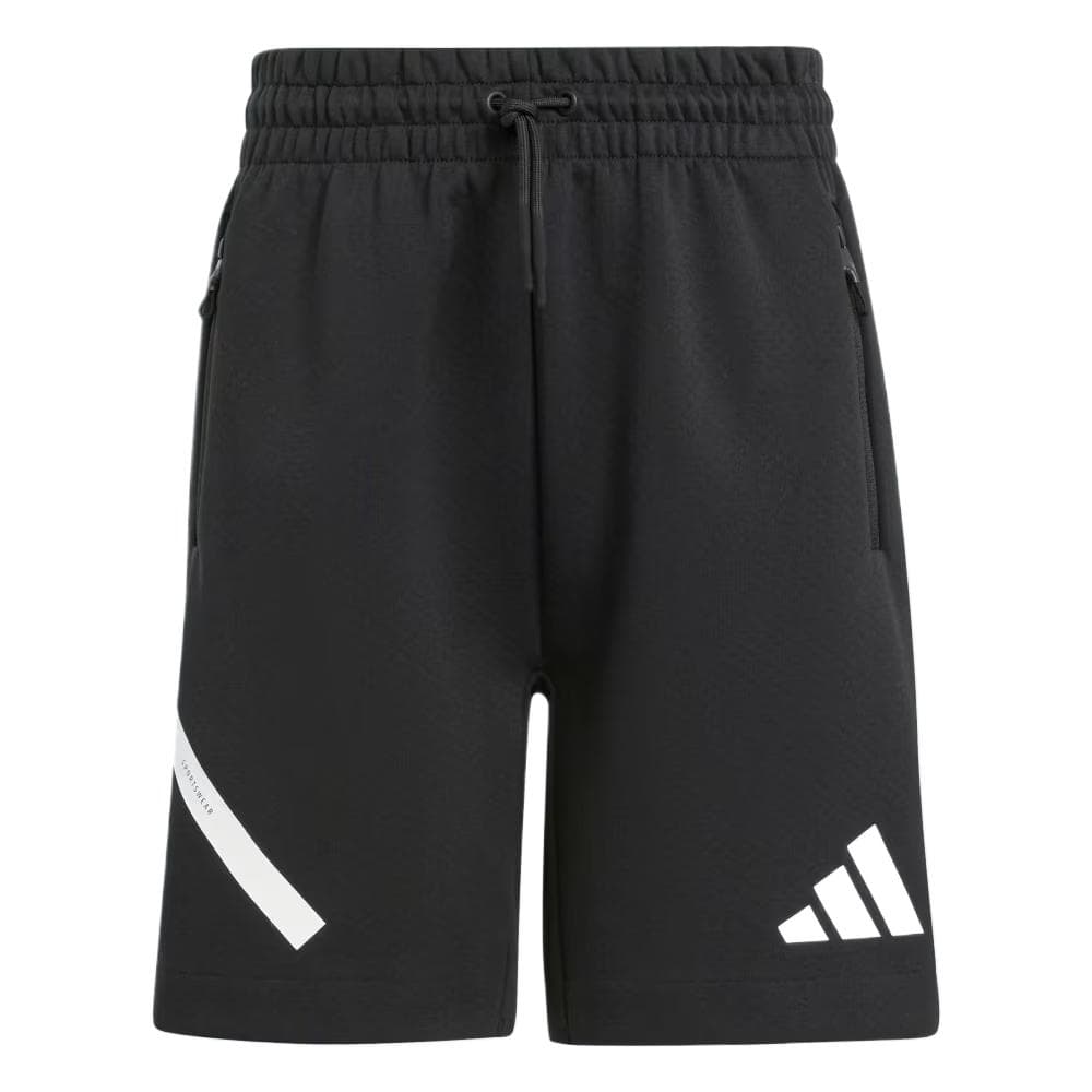 Adidas Шорты Детские Черные Белые - изображение 1