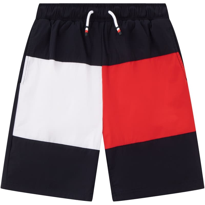 Tommy Hilfiger Шорты Детские Черный Красный Белый Многоцветный - изображение 1