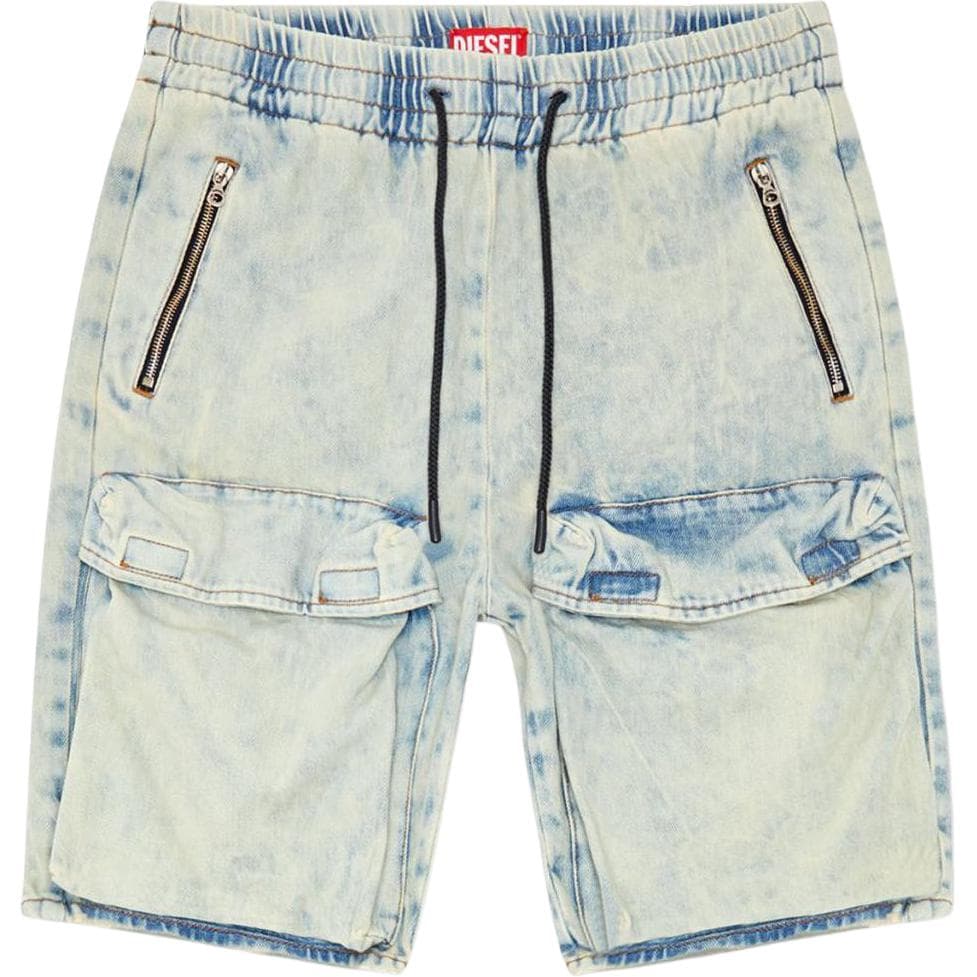 Diesel Джинсовые шорты Женские Светло-синие - изображение 1