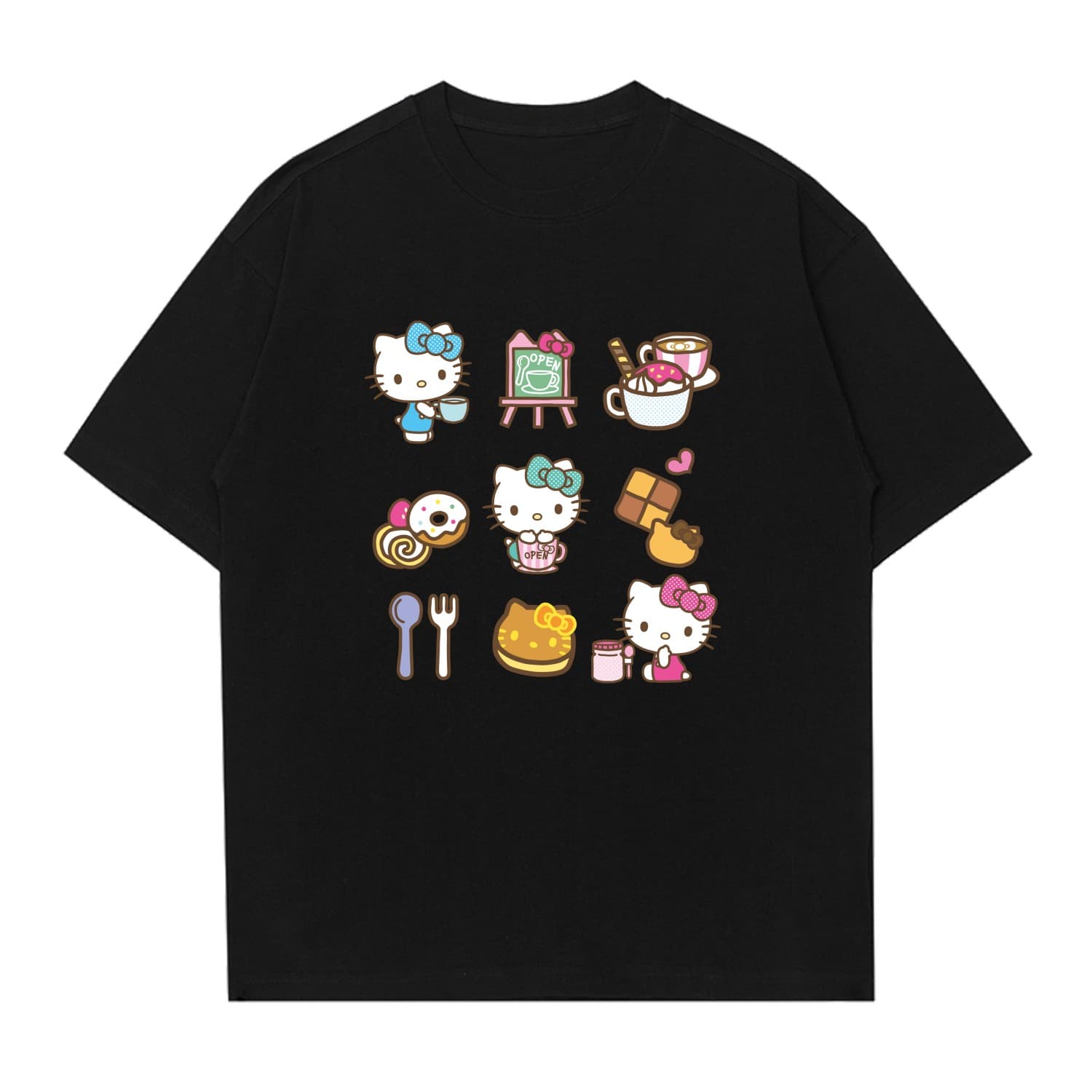 Футболка Sanrio x Hello Kitty Рубашка унисекс Hello Kitty T - изображение 1