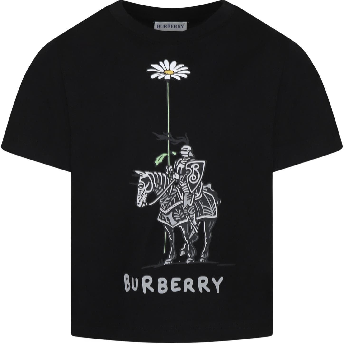 Футболка Burberry Черные Детские Рубашки - изображение 1