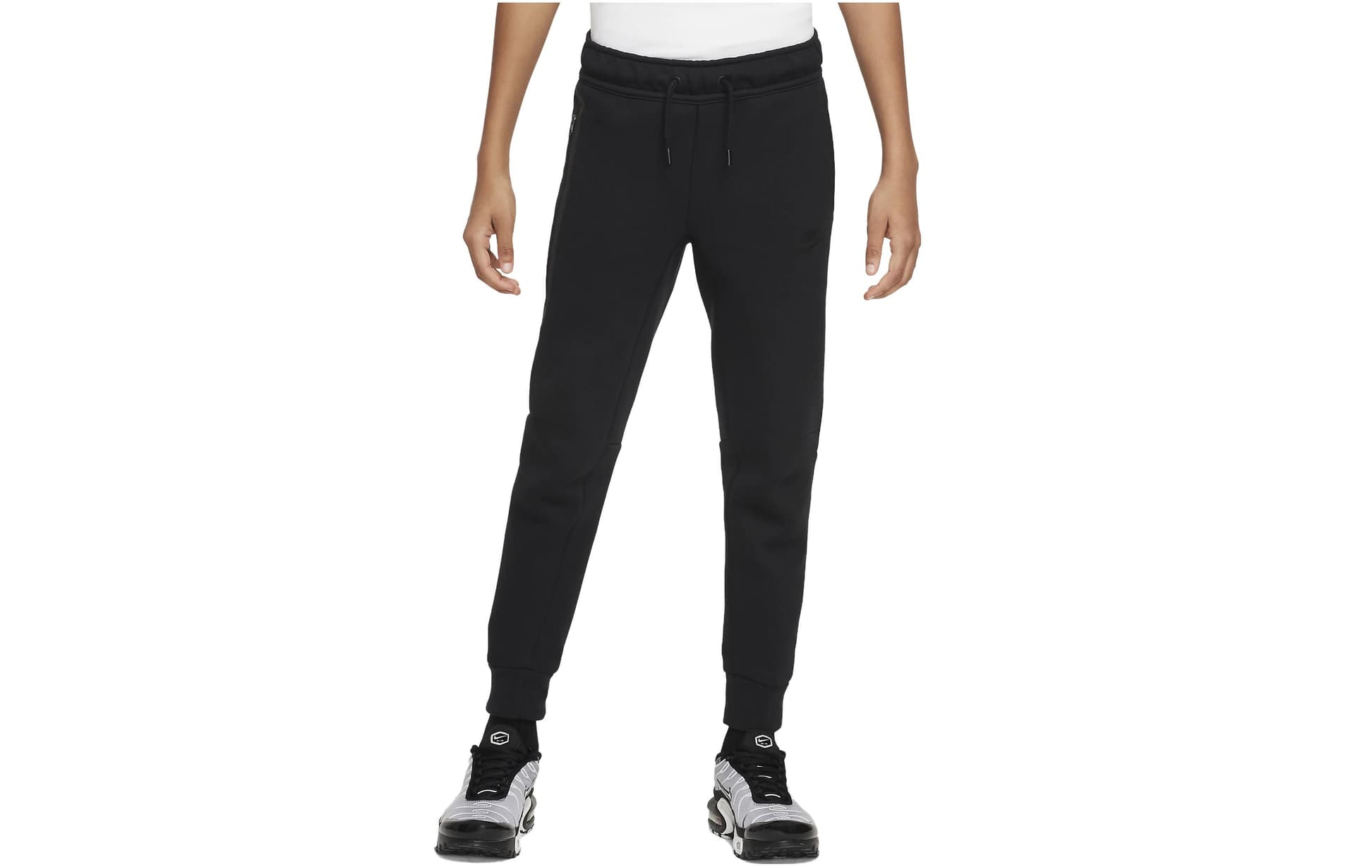 Nike Спортивные трикотажные штаны Sportswear Tech Fleece для мальчиков черные подростковые - изображение 1