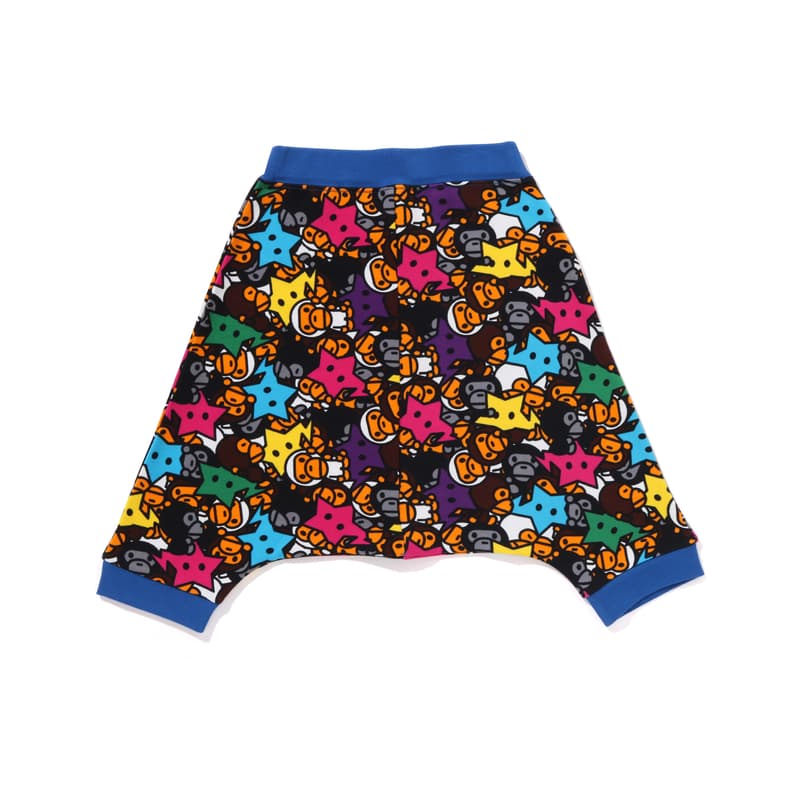 A BATHING APE Спортивные трикотажные брюки SS25 Многоцветный MLX Детский - изображение 1