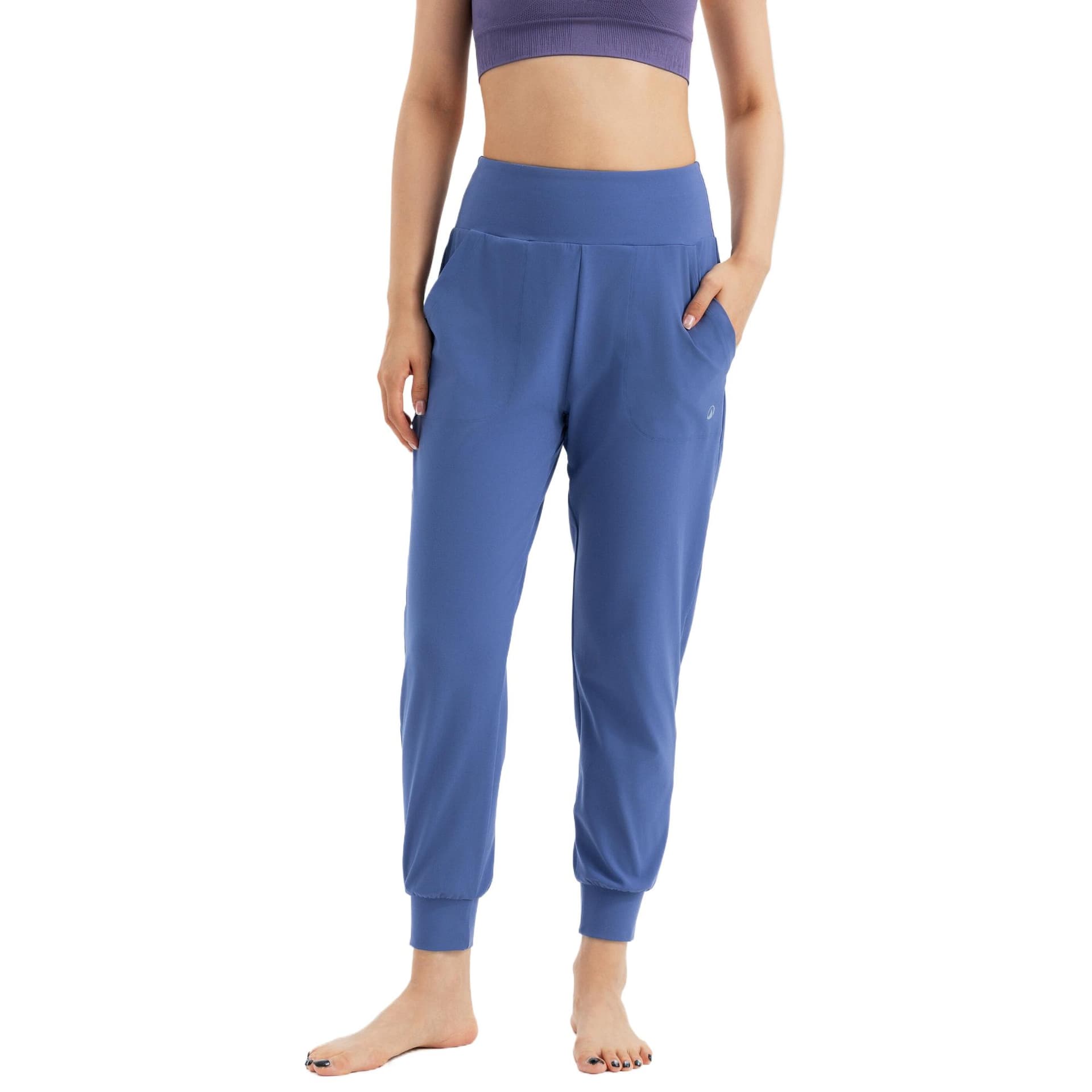 Штаны DECATHLON Спортивные брюки женские серый сланцевый синий - изображение 1