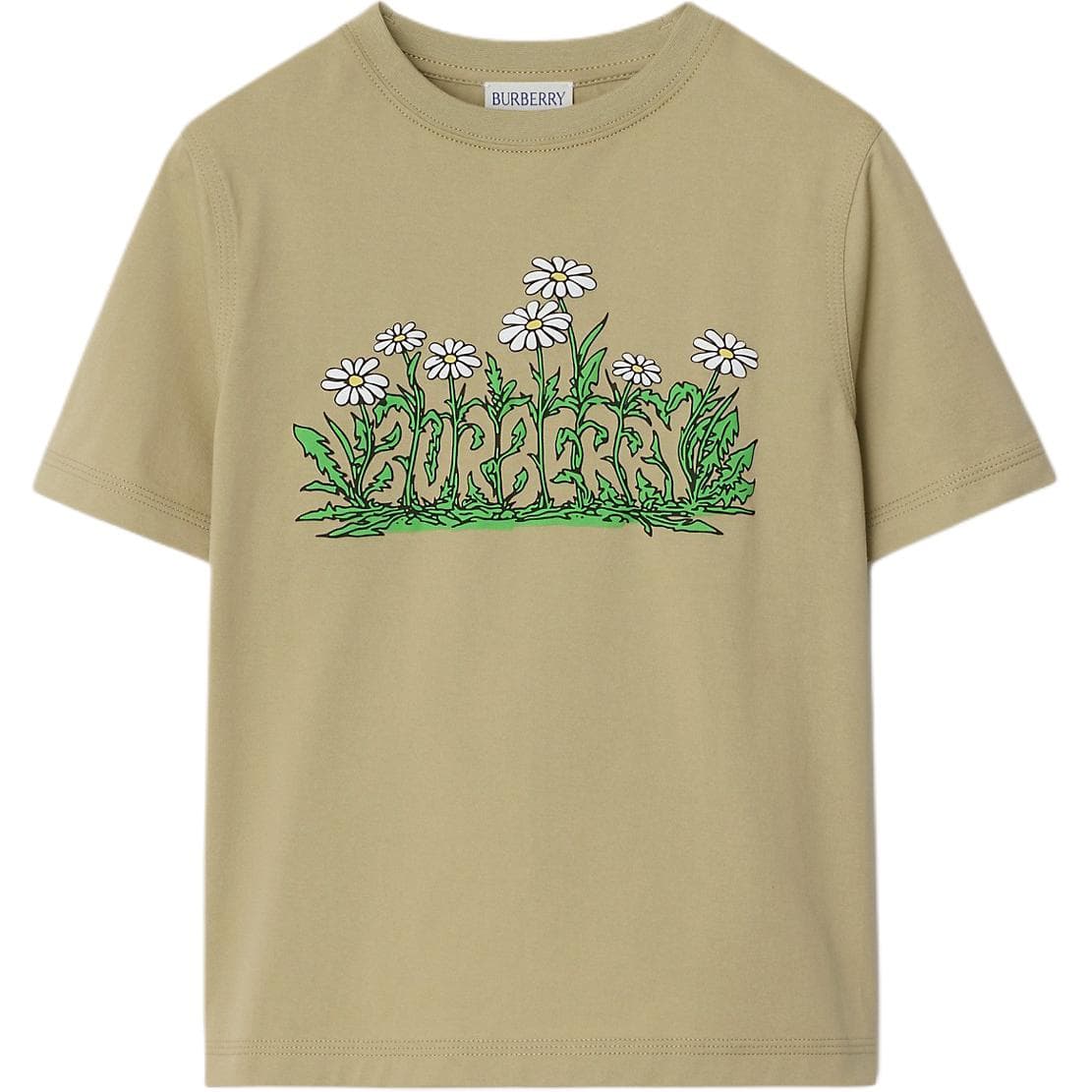 Футболка Burberry T-рубашка ORION бежевого цвета для детей - изображение 1