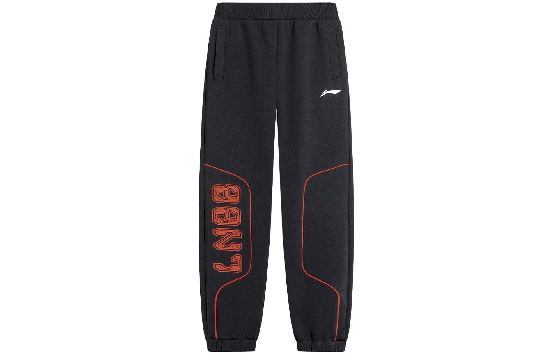 Li NING Young Спортивные трикотажные брюки Черный Детский - изображение 1