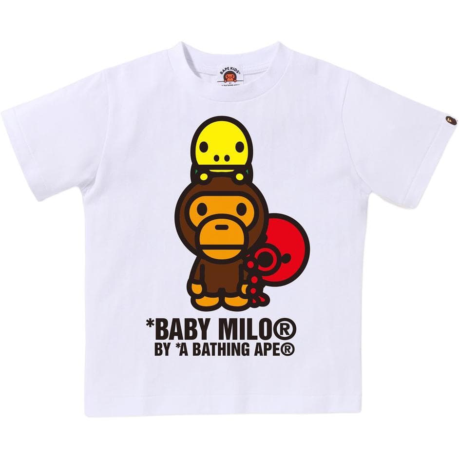 Футболка A BATHING APE Пуловер с принтом круглый вырез короткое рукавное детская рубашка - изображение 1