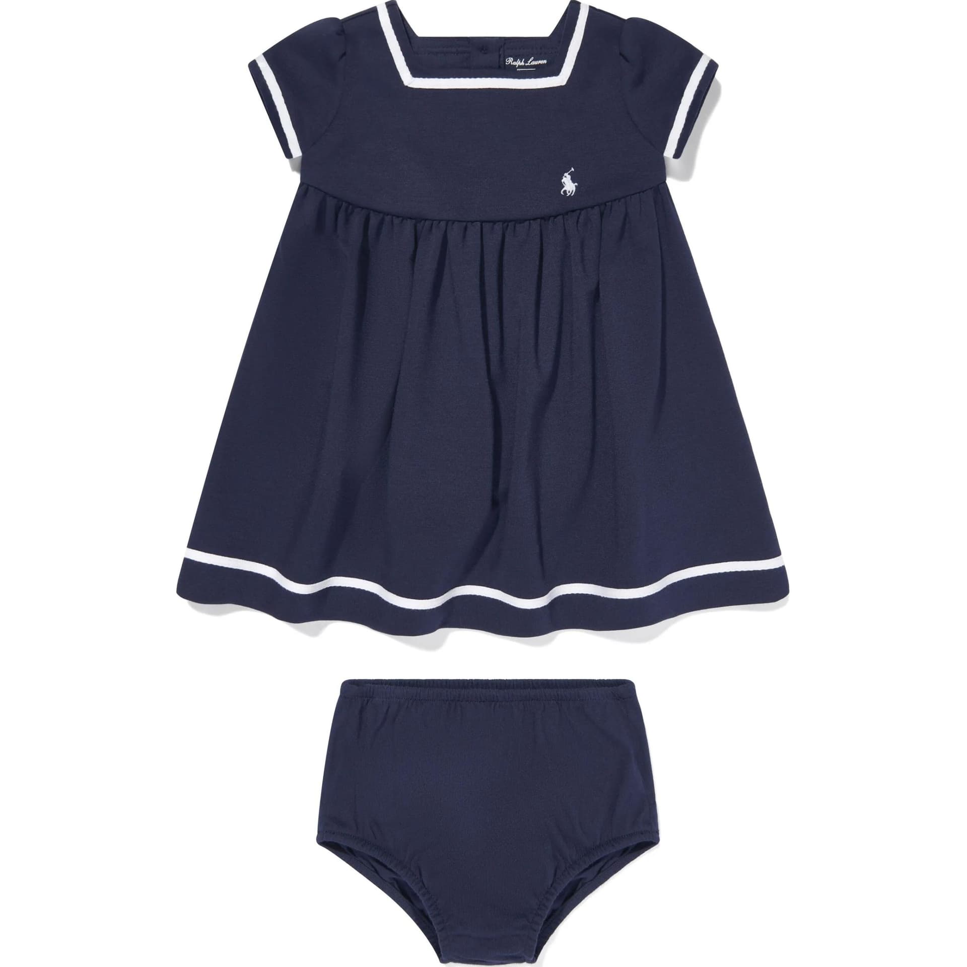 Polo Ralph Lauren Платье SS25 Двухкомпонентный Набор Magic Цветочный Морской Синий - изображение 1